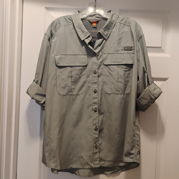 Eddie Bauer Men's Guide Shirt SPF 50+ Protection Outdoors Hiking Size XL - Picture 1 of 7